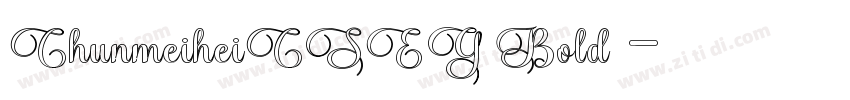 ChunmeiheiCSEG Bold 字体转换